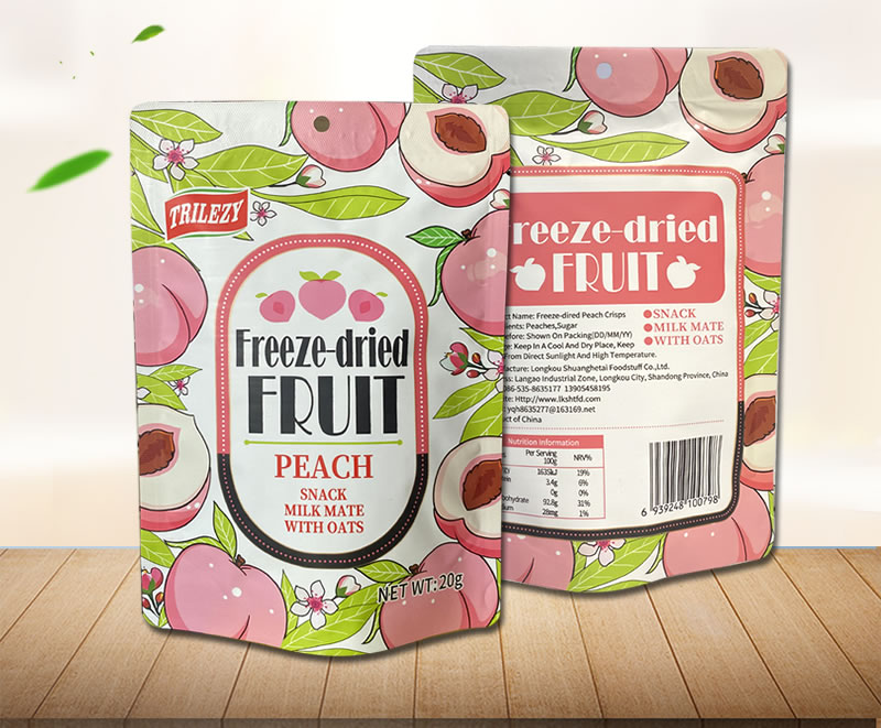 Freeze dried peaches